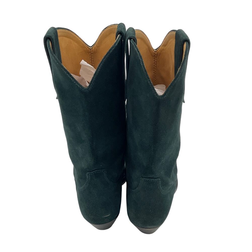 Isabel Marant Suede Green Deurto Ankle Boots Size 39 EU / 9 US - Picture 5 of 7